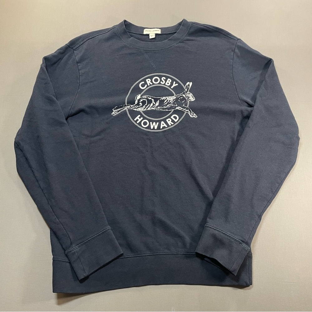Crosby & Howard Long Sleeve Crew Neck T-Shirt w/ Brand Graphic - Mens Large